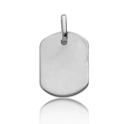 Pendentif Or Blanc Rectangulaire Or Blanc - -Elodie - 661077 1 Pendentif Or Blanc Rectangulaire Or Blanc - -Elodie - 661077