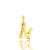 Pendentif Or Jaune Et Oxyde De Zirconium Initiale M Naomie