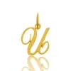 Pendentif Or Jaune Initiale U Armonie