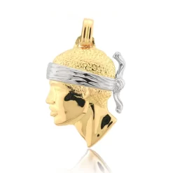 Pendentif Tête De Maure 2 Ors Tallulah - PT3BG