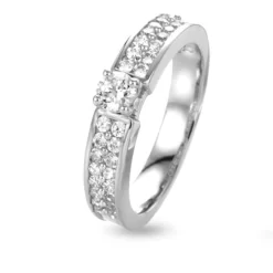 Solitaire Diamants Accompagné 0.63 Ct Darjeeling 0.25 Ct - SOD1063